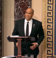 Senador Cory Booker durante discurso no Senado americano  Foto: Youtube/Cory Booker / Reprodução