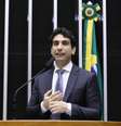 Gabriel Galípolo, presidente do Banco Central, na sessão de homenagem à autarquia nesta terça-feira, 1º  Foto: Kayo Magalhães/Câmara dos Deputados