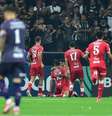 Sequeira fez os dois gols do Huracán contra o Corinthians –  Foto: Divulgação/Conmebol / Jogada10