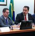 Relator, deputado Paulo Magalhães (à esq.), vota pela cassação do deputado Glauber Braga (à dir.) no conselho de ética da Câmara dos Deputados  Foto: Lula Marques/Agência Brasil - 02.04.2025