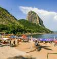 Praia Vermelha, na Urca, é um dos pontos turísticos do Rio  Foto: Divulgação