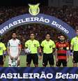 Equipe de arbitragem do jogo entre Sport e Palmeiras, pelo Brasileirão, foi afastada pela Comissão de Arbitragem da CBF  Foto: Divulgação/Cesar Greco/Palmeiras