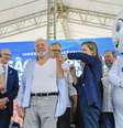Dando inicio a campanha nacional de Vacinação contra influenza o Ministro de Estado e da Saúde, Alexandre Padilha, e a médica do Presidente Dra. Ana Helena Germoglio realizam a vacina no Presidente da República, Luiz Inácio Lula da Silva e no Vice-Presidente da República, Geraldo Alckmim, durante a visita e cerimônia de inauguração da Fábrica da Novo Nordisk.  Foto: Ricardo Stuckert/PR