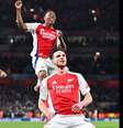  Foto: Divulgação/Arsenal - Legenda: Rice marcou dois golaços de falta na partida / Jogada10
