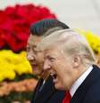 Trump e Xi Jiping em visita do norte-americano à China, em seu primeiro mandato na Presidência dos Estados Unidos  Foto: Thomas Peter-Pool/Getty Images