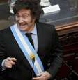 O presidente argentino Javier Milei em Buenos Aires, em 1º de março de 2025.  Foto: AP - Rodrigo Abd / RFI
