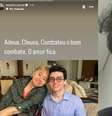 O historiador foi às redes sociais prestar uma homenagem à sogra, Cleusa, após seu marido, Vitor Fadul, aparecer desolado em vídeo no Instagram  Foto: Reprodução/Instagram / Contigo