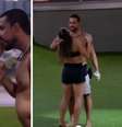 Maike é advertido pela produção após exagerar no flerte com Renata  Foto: Reprodução Globoplay