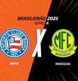  Foto: Arte/Jogada10 - Legenda: Bahia e Mirassol se enfrentam pela terceira rodada do Brasileirão / Jogada10