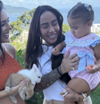 Rafaella deu dois coelhos de presente para Mavie  Foto: Reprodução/Instagram 