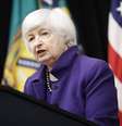 Janet Yellen, ex-secretária do Tesouro dos EUA  Foto: Anna Moneymaker / GettyImages