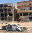 Foto mostra prédios destruídos em um bairro ao sul de Cartum, em 29 de março de 2025, depois que o exército recapturou a capital do Sudão.  Foto: © AFP / RFI