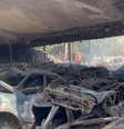 Incêndio atinge pátio da CET em SP e destrói carros que seriam leiloados   Foto: Reprodução