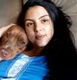 Stefane morreu após ser atacada pelo próprio cachorro, da raça pitbull  Foto: Reprodução