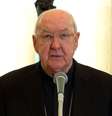 O Cardeal Kevin Farrell, camerlengo da Câmara Apostólica, anunciou a morte do papa Francisco na Casa Santa Marta, em 21 de abril de 2025, na Cidade do Vaticano, Vaticano.  Foto: Getty Images / BBC News Brasil