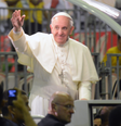 Papa Francisco em passagem pelo Rio de Janeiro em 2013, na Jornada Mundial da Juventude  Foto: Reprodução