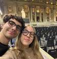 Gabriela Bittencourt e o namorado, Nilo Rocha, na Basílica de São Pedro, no Vaticano  Foto: Arquivo pessoal