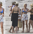 Gisele Bündchen curte praia ao lado de Ivanka Trump e Karlie Kloss  Foto: The Grosby Group