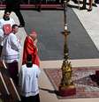 Caixão do papa Francisco foi posicionado na Praça de São Pedro, no Vaticano  Foto: Reuters / BBC News Brasil