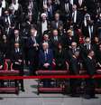 Presidentes, primeiras-damas, reis e rainhas compareceram ao funeral do Papa Francisco na Praça de São Pedro em 26 de abril de 2025 na Cidade do Vaticano, Vaticano.  Foto: Dan Kitwood/Getty Images