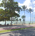 Avenida Álvaro Otacílio, em Maceío, localizada no bairro da Jatiúca, onde fica o apartamento do ex-presidente Fernando Collor  Foto: Reprodução/Google Maps - 02.05.2025