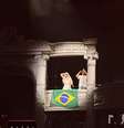 Lady Gaga e Nicolas durante show no Rio de Janeiro  Foto: Catarina Carvalho/Terra