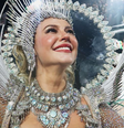 Paolla Oliveira em último desfile como rainha de bateria da Grande Rio  Foto: Reprodução/Instagram