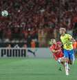 Arthur Sales, do Mamelodi, contra o Al Ahly, do Egito  Foto: Getty Images/Anadolu