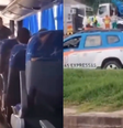 Passageiro filma assalto a ônibus na Avenida Brasil, na Zona Norte do Rio de Janeiro  Foto: Reprodução/Redes sociais 
