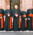 Cardeais brasileiros reunidos para o conclave, no Vaticano  Foto: Arquidiocese de Brasília/Redes Sociais