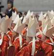 Cerca de 80% dos votantes no conclave foram nomeados pelo papa Francisco.  Foto: AP - Gregorio Borgia / RFI