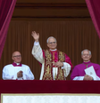 Papa Leão XIV em primeira aparição pública  Foto: Vatican News / Reprodução