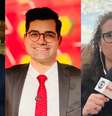 Gerson Camarotti e Mirticeli Medeiros acertaram o palpite no cardeal norte-americano quanto Antony Curti antecipou o nome do novo papa  Foto: Reproduções