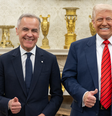 O primeiro-ministro do Canadá, Mark Carney, se encontrou com Trump na Casa Branca nesta semana  Foto: Reprodução/Truth Social/@realDonaldTrump