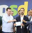 Eduardo Leite filiou-se ao PSD nesta sexta-feira e coloca-se como pré-candidato à Presidência da República  Foto: Daniel Teixeira/Estadão / Estadão