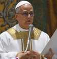 O papa Leão XIV celebra a primeira missa de seu pontificado na Capela Sistina. 9 de maio de 2025  Foto: © Vatican Media via AP / RFI