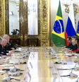 Lula critica Trump em reunião com Putin no Kremlin  Foto: Reprodução