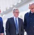 Tusk, Macron, Starmer e Merz foram recebidos por Zelenski em Kiev  Foto: DW / Deutsche Welle