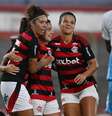 Cristiane marca pelo Flamengo no Brasileirão Feminino, contra o Real Brasília  Foto: Alexandre Brum/Especial para o Terra