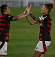O Flamengo 'fechou a lojinha' com o segundo gol de Cristiane, com 4 a 0 no placar, aos 32 minutos do segundo tempo  Foto: Alexandre Brum/Especial para o Terra