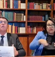 Bolsonaro fala sobre biografia de Mujica durante live  Foto: Reprodução