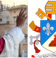 Coração em chamas, flecha, livro: Vaticano explica o brasão de Leão XIV  Foto: Divulgação/Vaticano