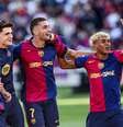 Ferran Torres comemora vitória do Barcelona  Foto: Getty Images/NurPhoto