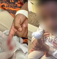 O menino foi atacado por piranhas assim que entrou no rio, segundo a família  Foto: Reprodução/TV Sudoeste