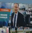 Montenegro, atual premiê e alvo de investigação por conflito de interesses, também apostou no tema imigração  Foto: DW / Deutsche Welle