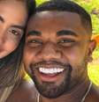 Davi Brito e ex  Foto: namorada, Adriana Paula - Reprodução/ Instagram / Mais Novela