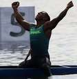 Isaquias Queiroz ficou com a medalha de ouro na etapa da Copa do Mundo de canoagem.  Foto: Clayton de Souza/Estadão / Estadão