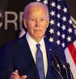 Ex-presidente dos EUA Joe Biden durante conferência em Chicago, no mês de abril  Foto: Getty Images / BBC News Brasil