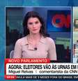 Carol Nogueira e Miguel Relvas no 'CNN Agora': a Globo conquista bons índices de audiência em Portugal  Foto: Reprodução