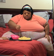 Latonya Pottain durante participação no "Quilos Mortais"  Foto: TLC via Youtube / Reprodução